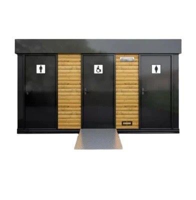 モダンデザインスタイル 20FT/40FT モジュール式モバイルトイレ用フラットパックコンテナハウス