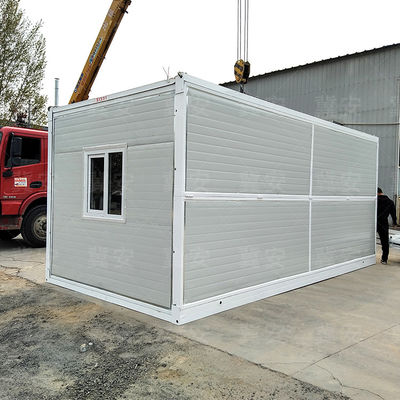 簡単にインストール 20ft スチールサンドイッチパネル ポータブル レディメイド 折りたたみコンテナハウス