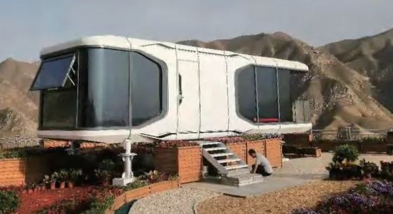 オーダーメイドコンテナハウスのための高級プリファブリックモジュール型ホームスペースカプセル