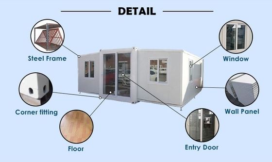 倉庫建設のための3ベッドルームのプリファブリックハウスプラン