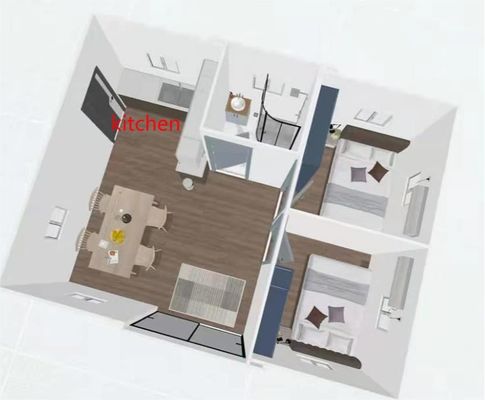 ホテル用スーツ用のプリファブリケート 携帯式拡張可能なコンテナハウス