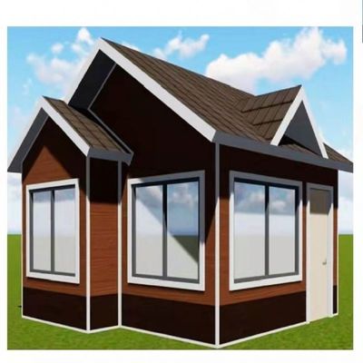 PVC スライディングウィンドウ付きの近代的なプリファブリック小屋サンドイッチパネル