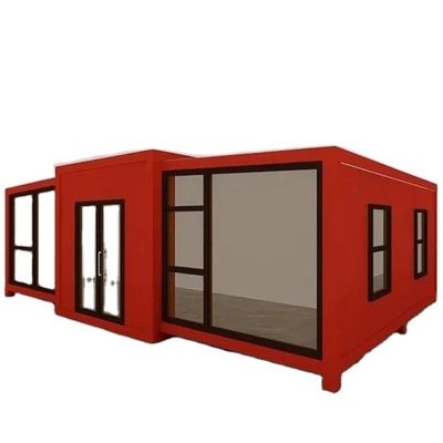 鉄ドアのプリファブ 20/40FT ポータブルモバイル拡張可能な小型ラグジュアリーコンテナハウス