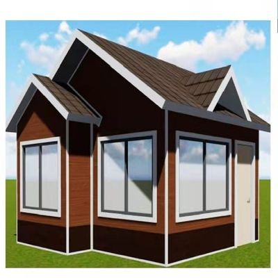 拡張可能な小さなプリファブホーム 広げるPVCスライディングウィンドウ付きの庭屋