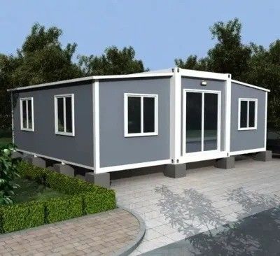 ワークショップ 倉庫 20FT 40FT モダン 鋼製 プリファブ ミニ モバイル モジュール式 拡張可能 家