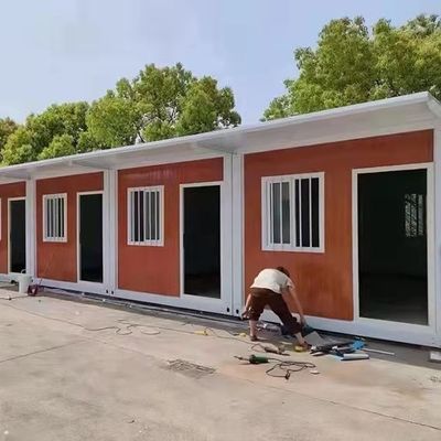 オフィスビル 簡単に組み立てられ床が18mmMGOボードのプリファブリック住宅