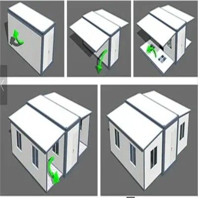 20FTと40FTのプリファブリックポリゴンのための住宅のためのプリメイド拡張可能なコンテナハウス