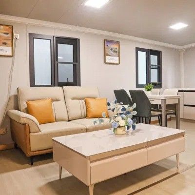 20FTと40FTのプリファブリックポリゴンのための住宅のためのプリメイド拡張可能なコンテナハウス