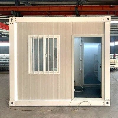 ホーム オフィス テクノロジー コンテナハウス 鋼筋構造のフレームを溶接した