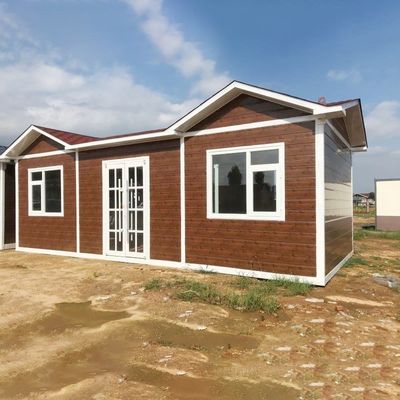 鉄ドア モバイルハウス モジュール型住宅 グラスカーテン壁付きプリファブコンテナ