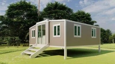 モダンなプリファブ拡張住宅 3 In 1 スチールベッドルーム コンテナハウス