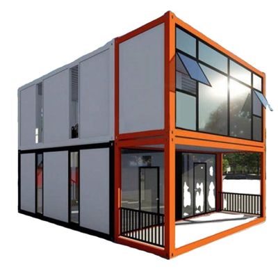 防水デザインスタイルと取り外せる機能を持つカスタム2階建てのコンテナハウス