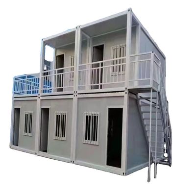 2階建ての現代的なフラットパックコンテナハウス