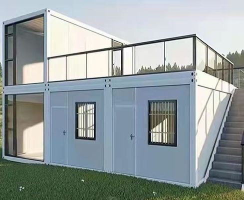 2階建ての現代的なフラットパックコンテナハウス