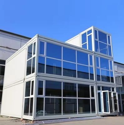 現代的なポータブルコンテナオフィスのための現代的なシンプルスタイル折りたたみコンテナハウス