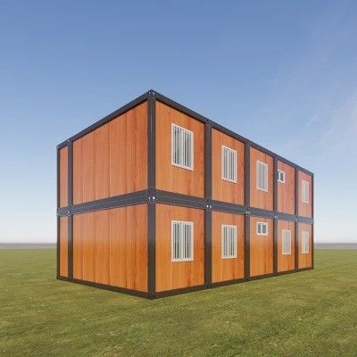 モダンデザイン 標準 鋼鉄構造のプリファブ 式 離れる小型コンテナハウス