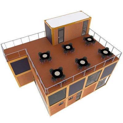 現代のデザイン 木製コンテナハウス 木製移動生活コンテナハウスのための40フィート